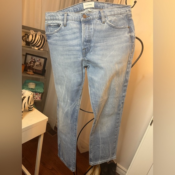 Frame Jeans “Le Pixie Slouch” in Limelight Clean NWOT - Picture 12 of 15